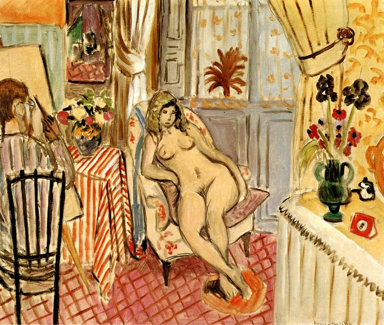 Picture of THE ARTIST AND HIS MODEL 1919