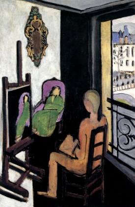 Picture of THE PAINTER AND HIS MODEL 1917