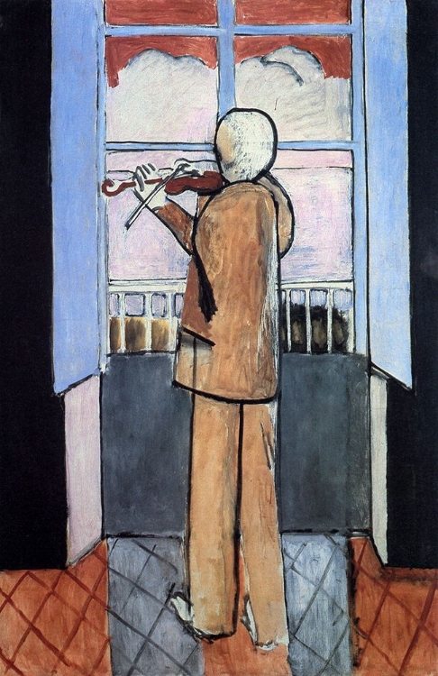 Picture of VIOLINIST AT THE WINDOW 1917