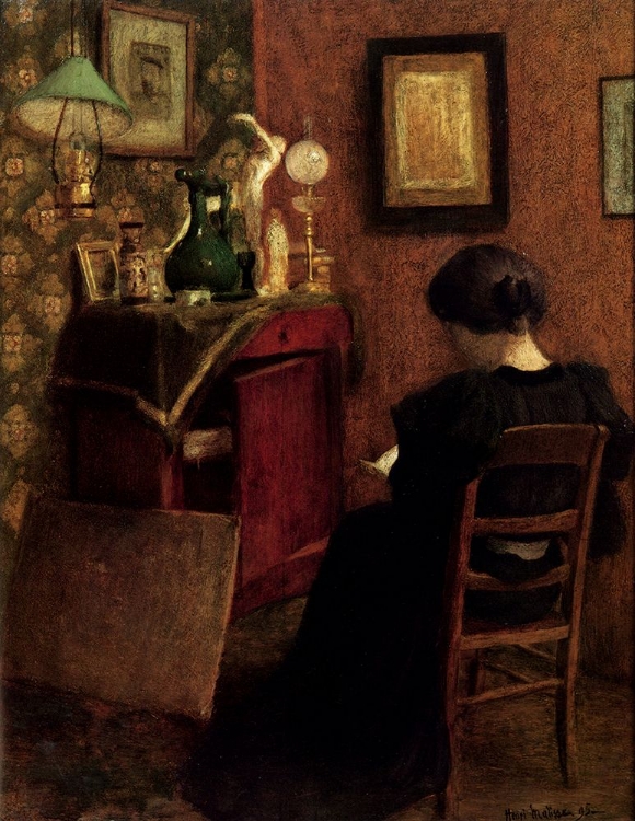 Picture of WOMAN READING LA LISEUSE C.1894