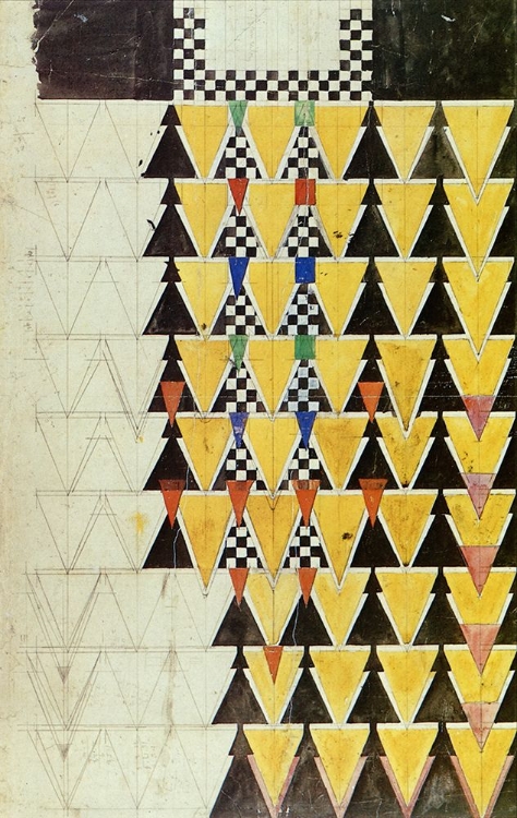 Picture of DESIGN FOR A STENCILLED WALL 1916