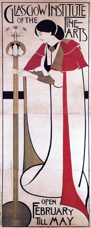Picture of POSTER FOR THE GLASGOW INST OF THE FINE ARTS 1895