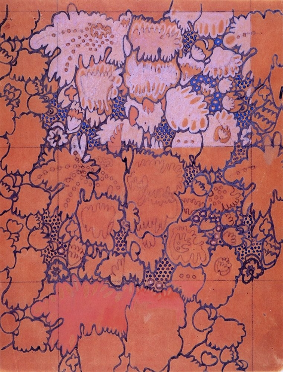 Picture of STYLISED FOLIAGE AND FLOWERS