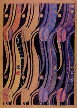 Picture of STYLISED TULIP TEXTILE DESIGN CA 1915