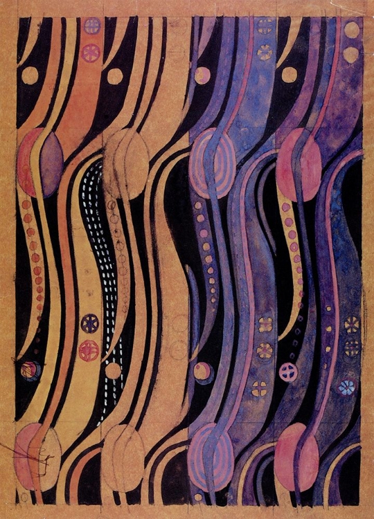 Picture of STYLISED TULIP TEXTILE DESIGN CA 1915