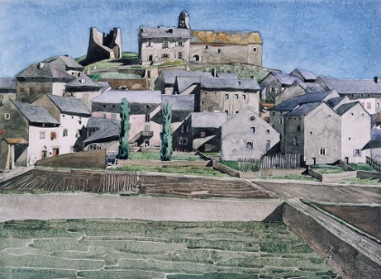 Picture of THE CHURCH OF LA LLAGONNE 1925