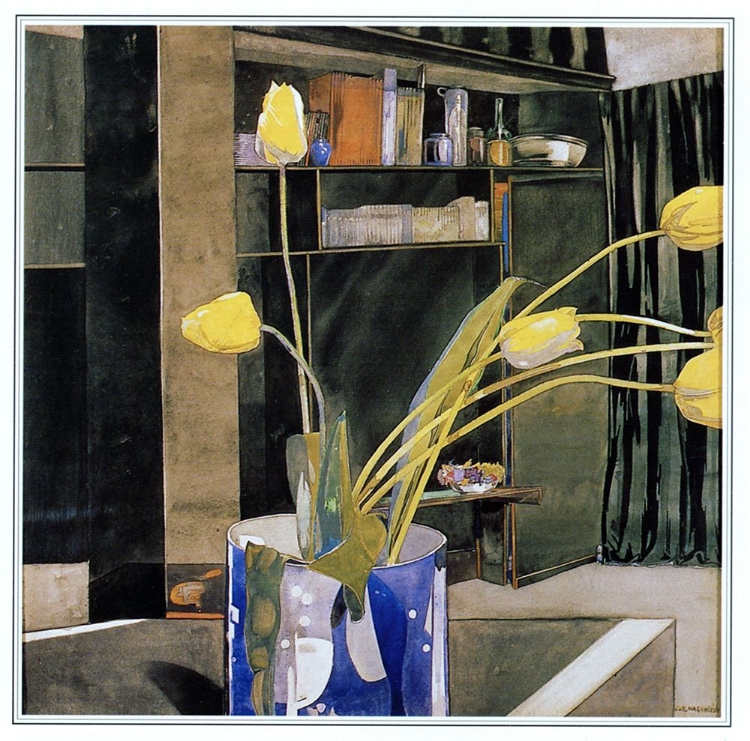 Picture of YELLOW TULIPS 1923