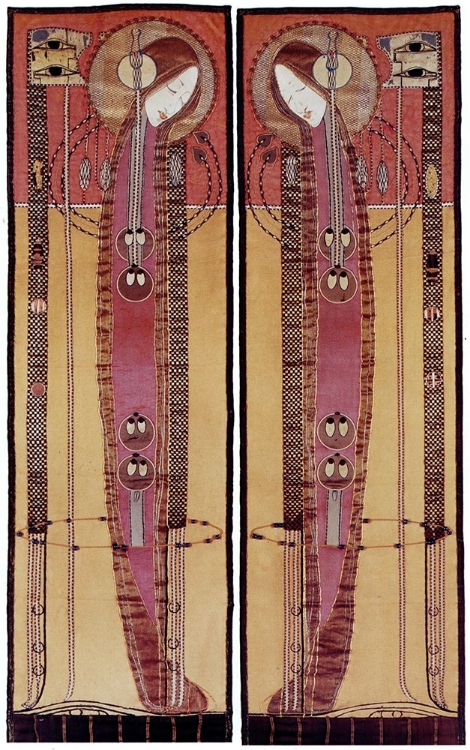 Picture of PAIR OF EMBROIDERED PANELS FOR HILL HOUSE 1902