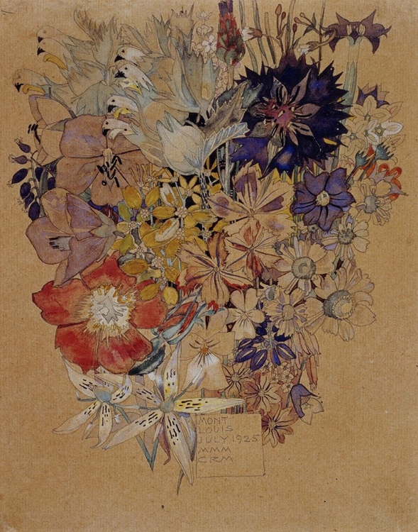 Picture of MIXED FLOWERS, MONT LOUIS 1925