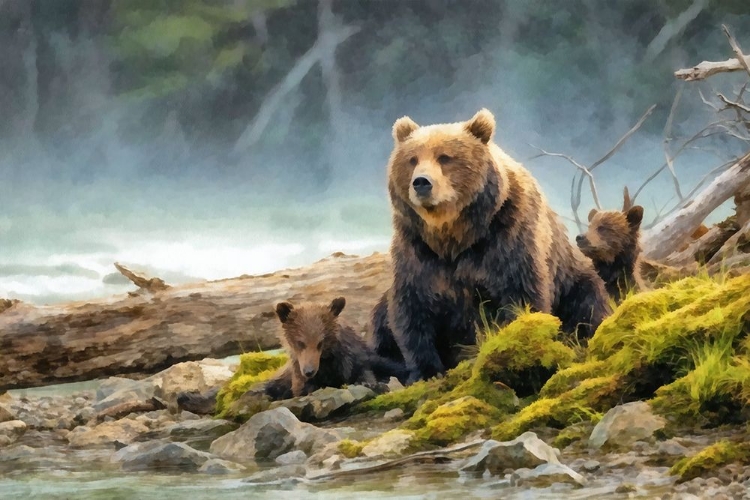 Picture of BEAR AND CUBS II