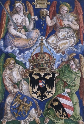 Picture of COAT OF ARMS OF THE GERMAN EMPIRE AND OF NUREMBERG CITY 1521