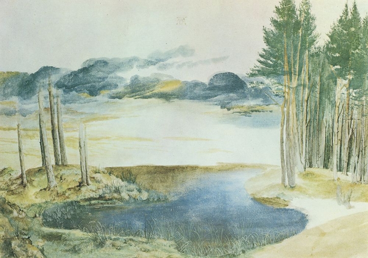 Picture of POND IN THE WOODS CA 1895