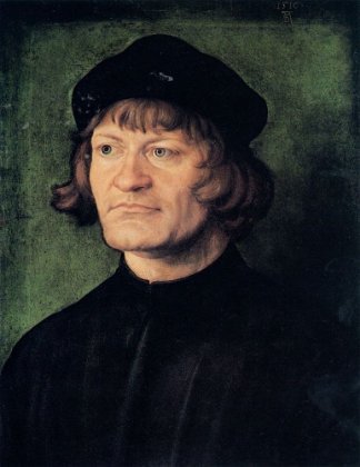 Picture of PORTRAIT OF A CLERGYMAN 1516