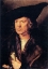 Picture of PORTRAIT OF A MAN WITH BERET AND SCROLL 1521