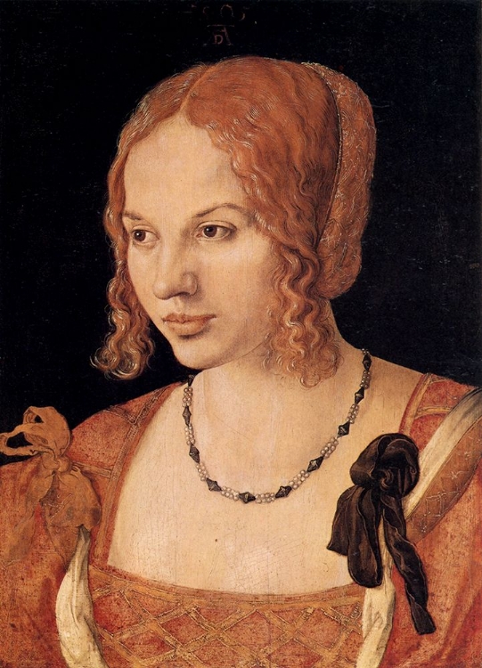 Picture of PORTRAIT OF A YOUNG VENETIAN WOMAN 1505