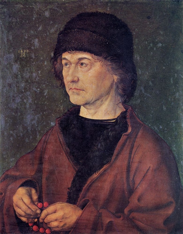 Picture of PORTRAIT OF DURERS FATHER 1490
