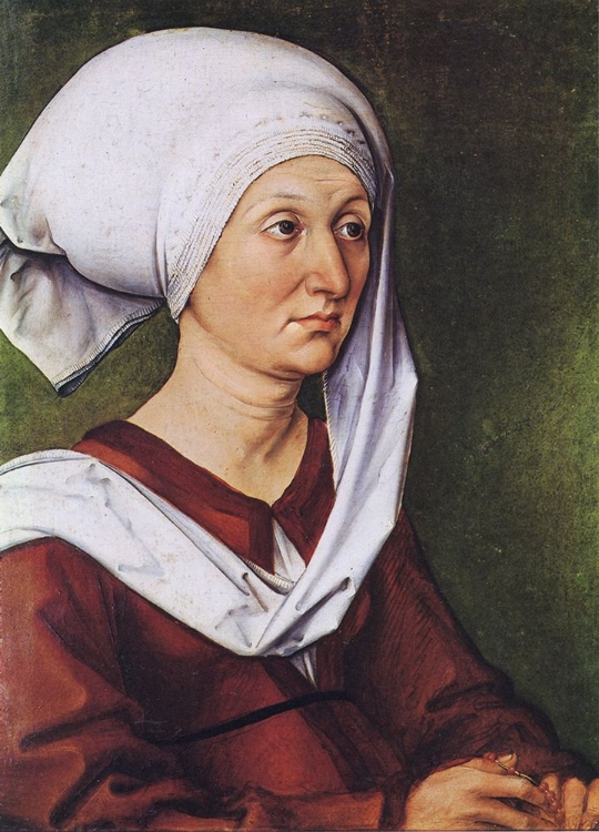 Picture of PORTRAIT OF DURERS MOTHER CA 1490