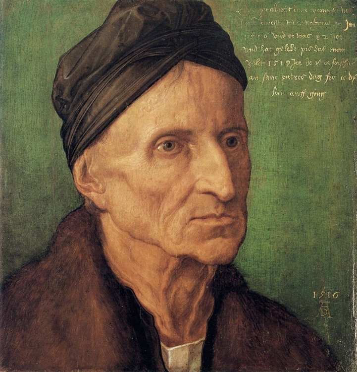 Picture of PORTRAIT OF MICHAEL WOLGEMUT 1516