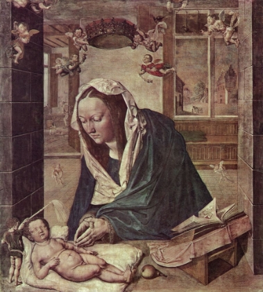 Picture of THE VIRGIN ADORING THE CHILD 1496