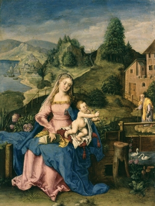 Picture of VIRGIN AND CHILD IN A LANDSCAPE CA 1600