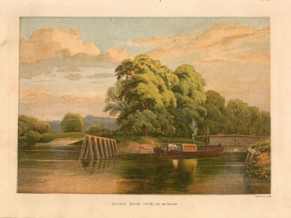 Picture of 1874 VOL. 30 - PENTON HOOK LOCK, THAMES