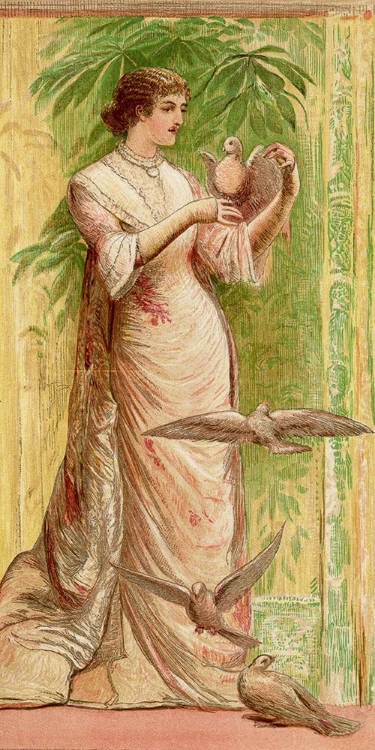 Picture of 1883 VOL. 39 - LADY WITH DOVES