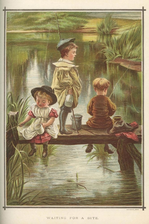 Picture of 1884 VOL. 40 - CHILDREN FISHING