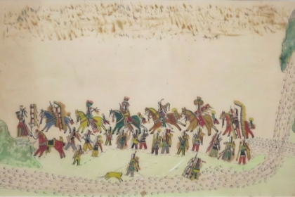 Picture of A PROCESSION OF SOUTHERN CHEYENNE WARRIORS