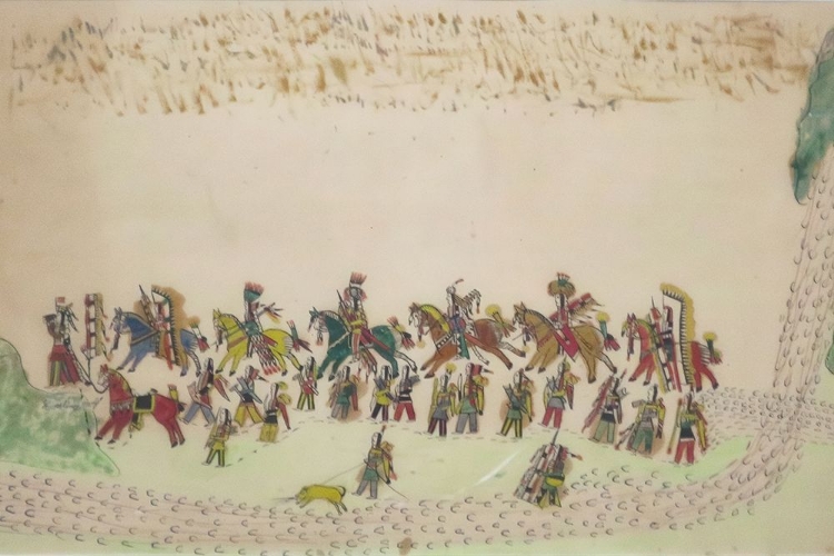 Picture of A PROCESSION OF SOUTHERN CHEYENNE WARRIORS