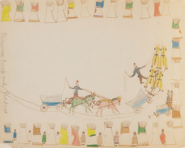 Picture of CHEYENNES CAMP 1875