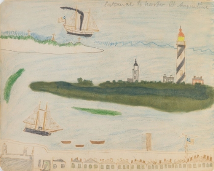 Picture of ENTRANCE TO HARBOR 1875