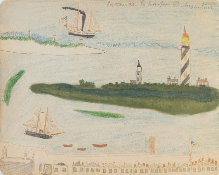 Picture of ENTRANCE TO HARBOR 1875