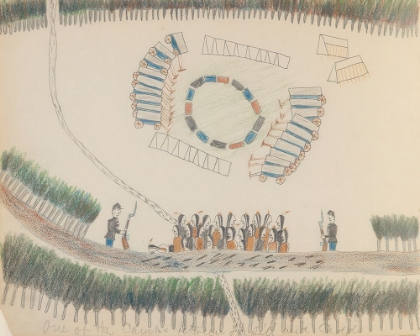 Picture of ONE OF THE CAMPS BETWEEN FT. SILL AND CADDO 1875