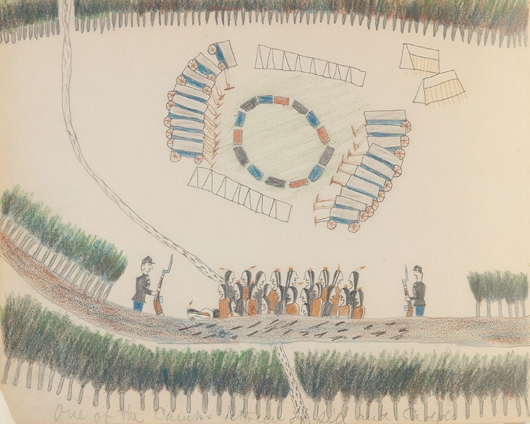 Picture of ONE OF THE CAMPS BETWEEN FT. SILL AND CADDO 1875
