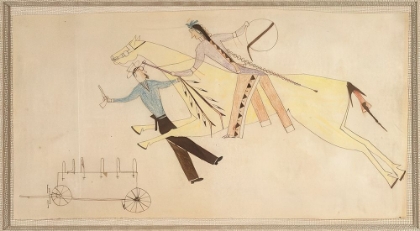 Picture of NATIVE AMERICAN LEDGER BOOK DRAWING NO 1