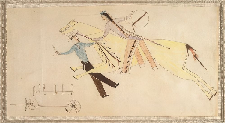 Picture of NATIVE AMERICAN LEDGER BOOK DRAWING NO 1