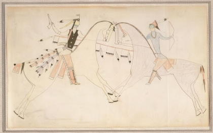Picture of NATIVE AMERICAN LEDGER BOOK DRAWING NO 4