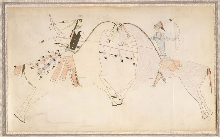 Picture of NATIVE AMERICAN LEDGER BOOK DRAWING NO 4