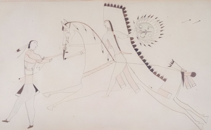 Picture of NATIVE AMERICAN LEDGER BOOK DRAWING NO 5