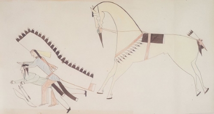 Picture of CHEYENNE NATIVE AMERICAN LEDGER BOOK DRAWING NO 2
