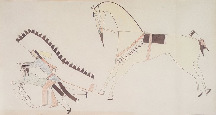 Picture of CHEYENNE NATIVE AMERICAN LEDGER BOOK DRAWING NO 2