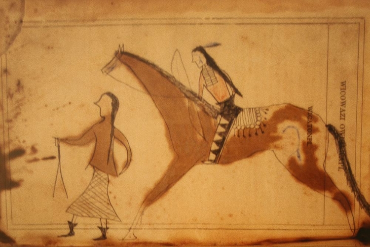 Picture of NATIVE AMERICAN LEDGER DRAWINGS PAGE 5