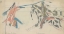 Picture of LEDGER DRAWING OF A CHEYENNE WARRIOR COUNTING COUP ON A DISMOUNTED CROW WARRIOR 1880