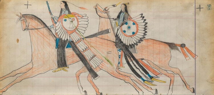 Picture of NATIVE AMERICAN OFF TO WAR