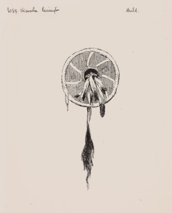 Picture of SHIELD, ILLUSTRATION FOR THE SONG OF HIAWATHA 1889