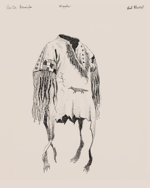 Picture of SHIRT BLACKFOOT, ILLUSTRATION FOR THE SONG OF HIAWATHA 1889