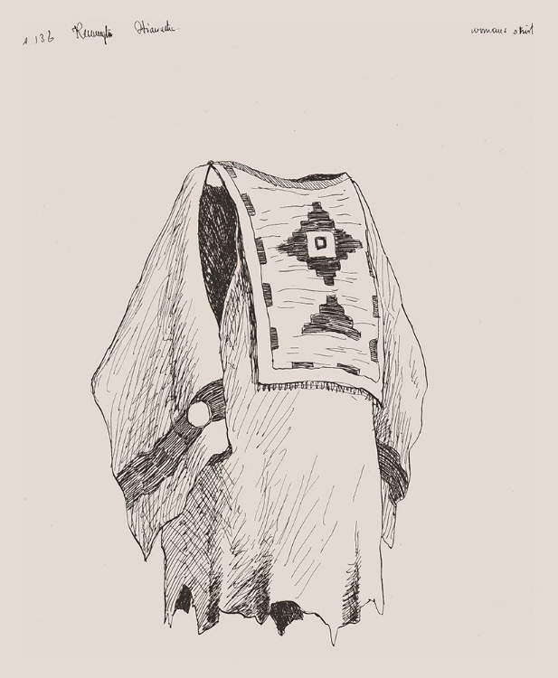 Picture of WOMANS SHIRT, ILLUSTRATION FOR THE SONG OF HIAWATHA 1889
