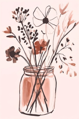 Picture of FADED FLORAL MEMORIES I