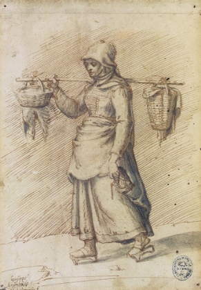 Picture of FARM WOMAN GOING TO MARKET 1560