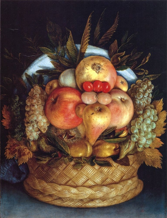 Picture of REVERSIBLE HEAD WITH BASKET OF FRUIT 1 CA 1590